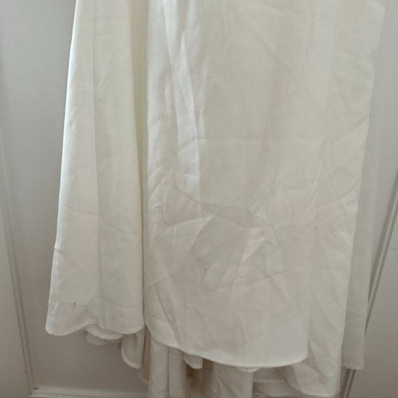 Reformation Astor A-line Maxi Dress Sz 6 Ivory Silk Chest and Back Cut-out - Picture 7 of 13